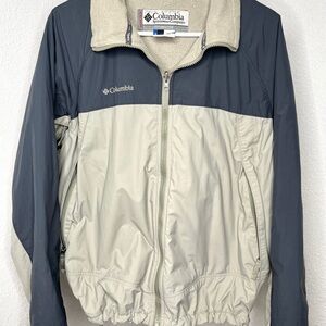 Columbia Interchange Core Vertex Light Gray Coat Ski Snow Jacket Mens Size Large